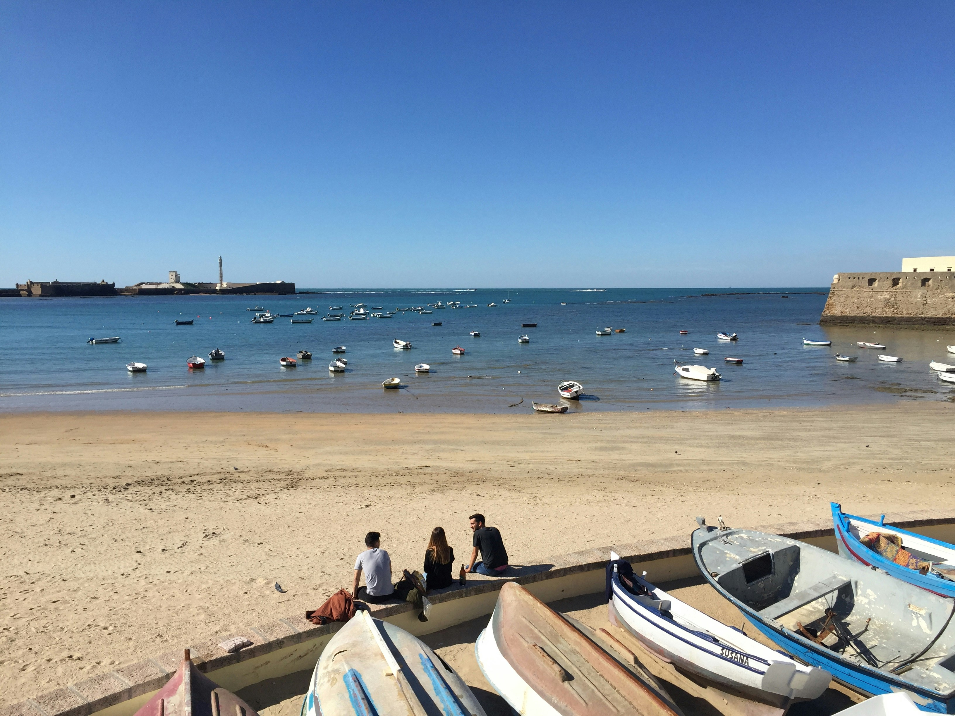 Boats on a beach in Andalusia