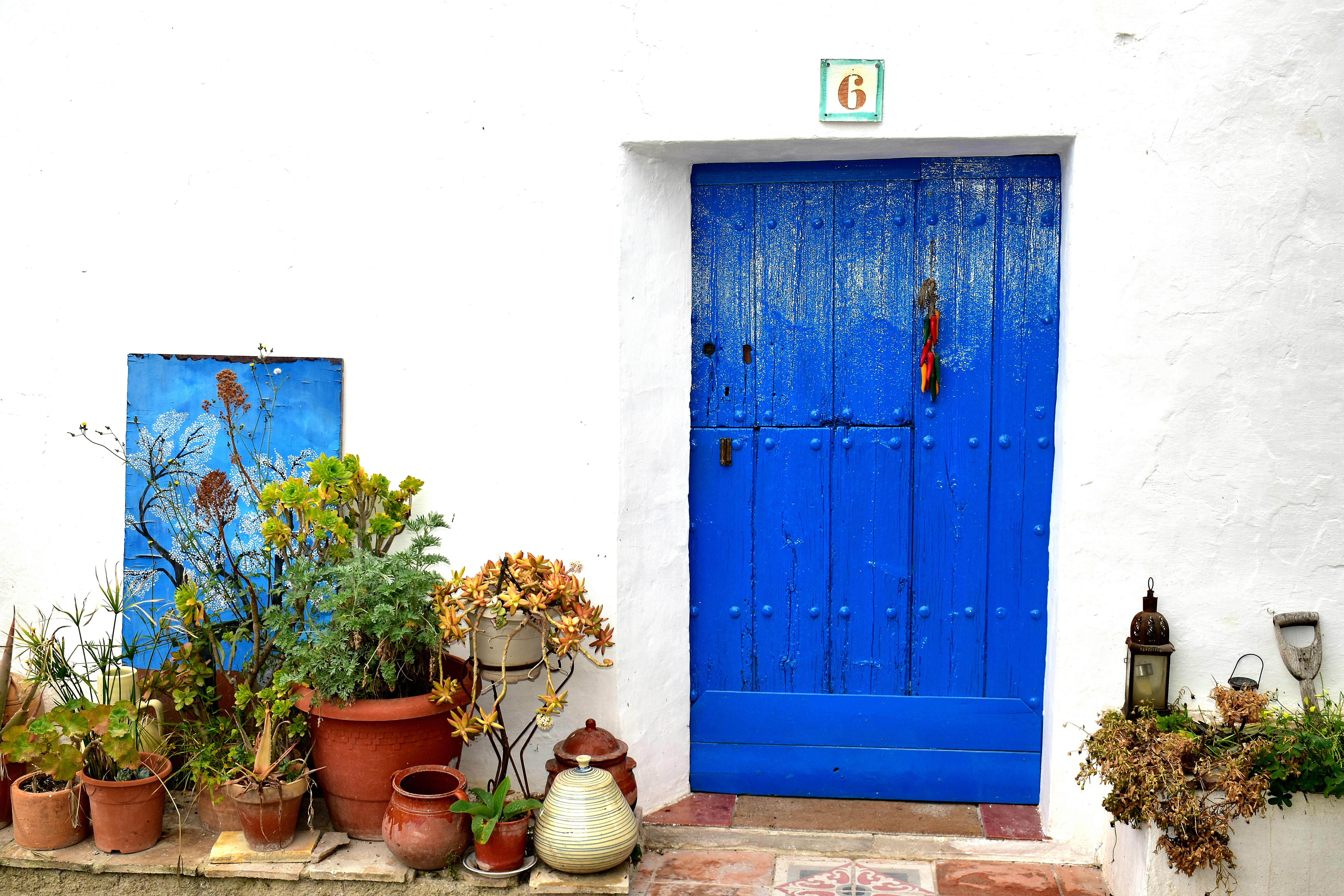Door of a typical Andalusian house